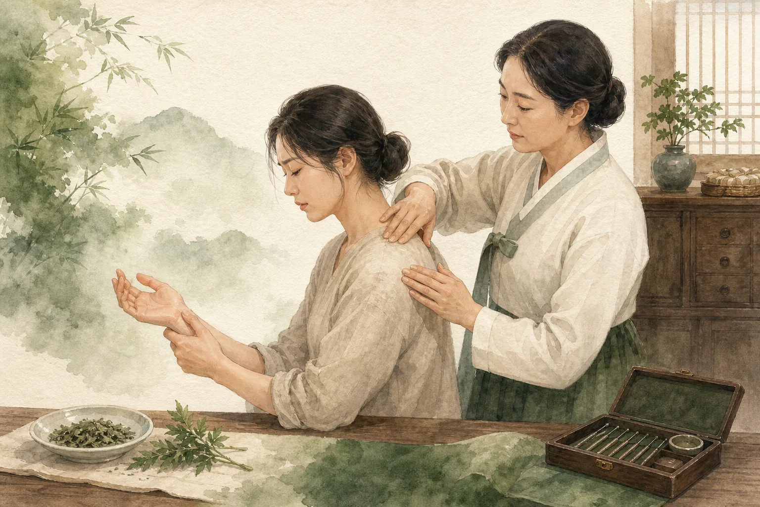 오래된 손목통증, 눌러도 아픈 곳이 없다면 어깨를 살펴보세요 — 서울대입구역 한의원
