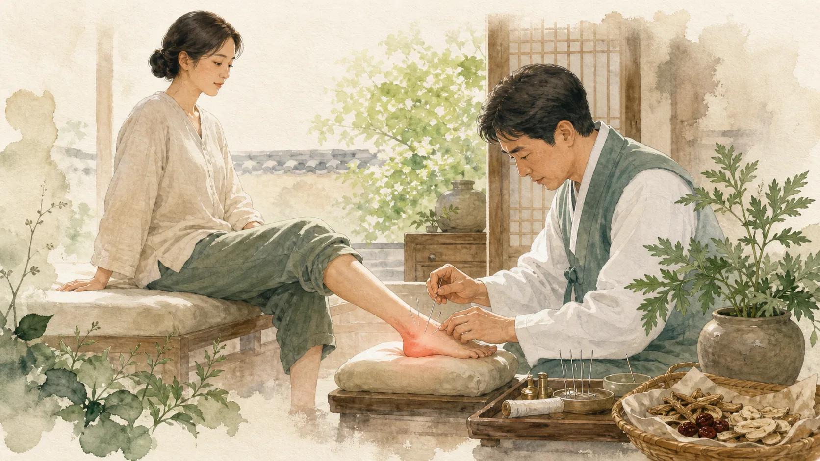 아침 첫걸음이 유난히 아프다면 — 낙성대 한의원의 족저근막염 치료 이야기